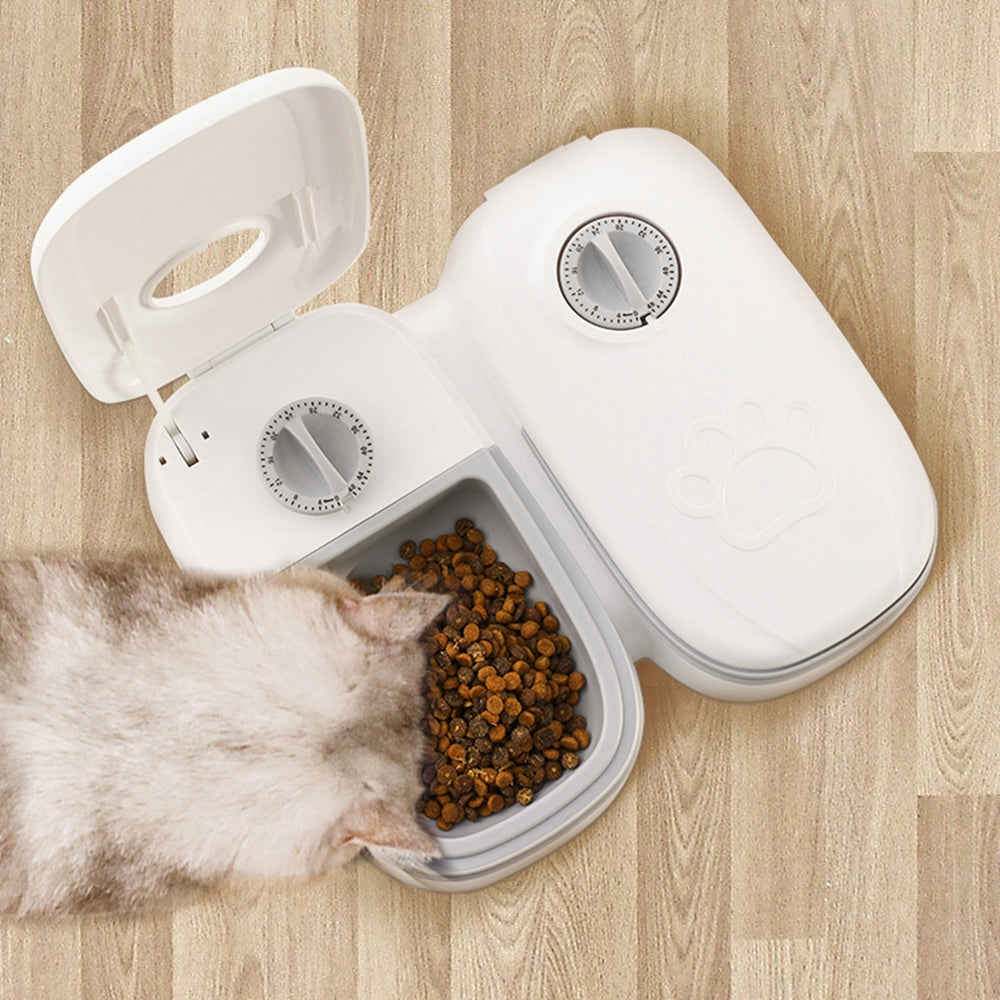 Automatic Pet Feeder Smart Food Dispenser For Cats Dogs with Timer and Stainless Steel Bowl