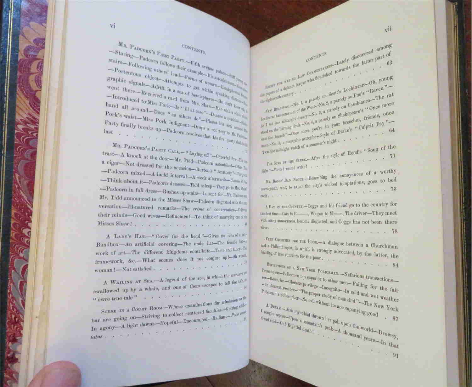 George Pollen Writings 1868 - Rare Fine Morocco Leather Book