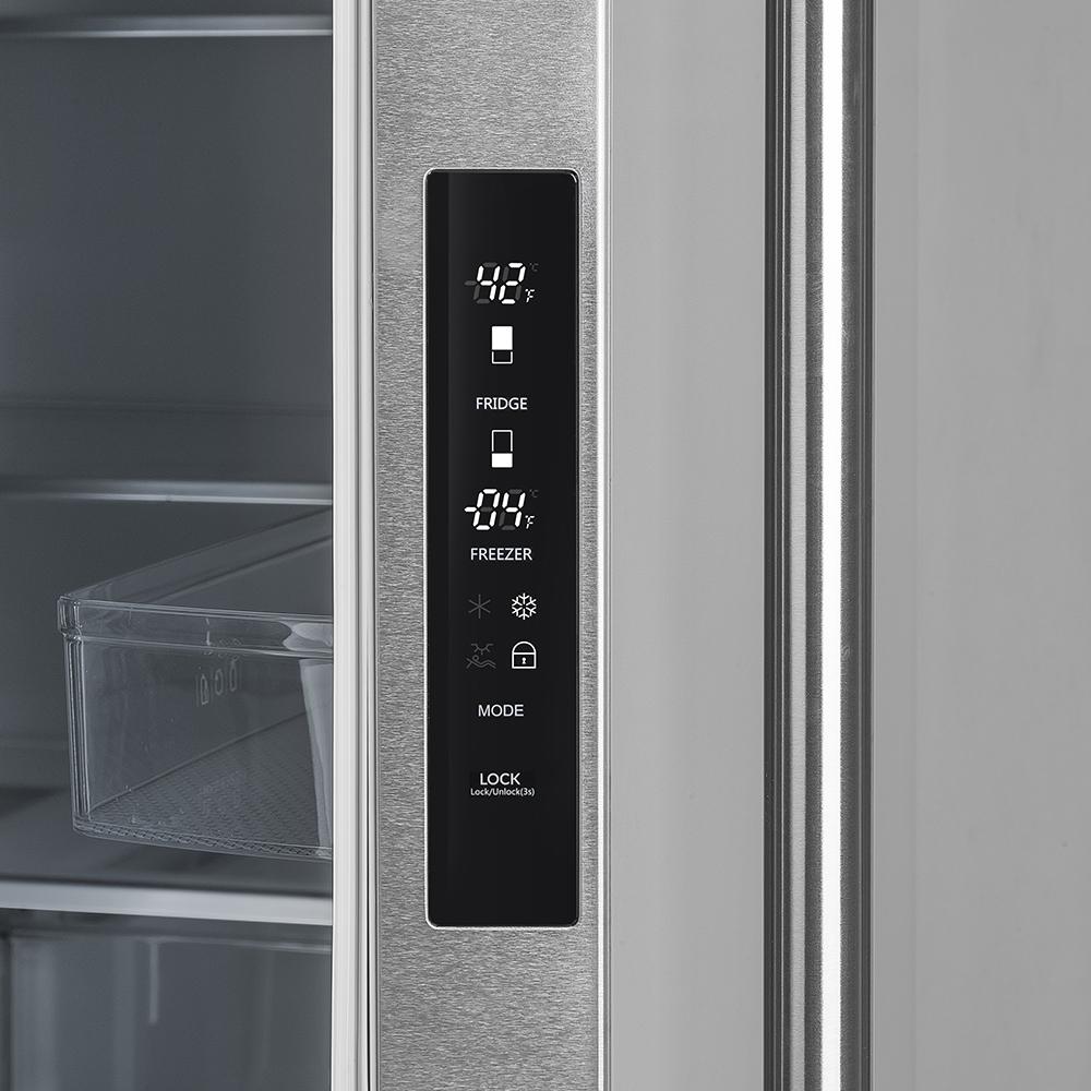 Forno 36-Inch Moena French Door Refrigerator - 19 cu.ft with Double Freezer Drawer and Ice Maker