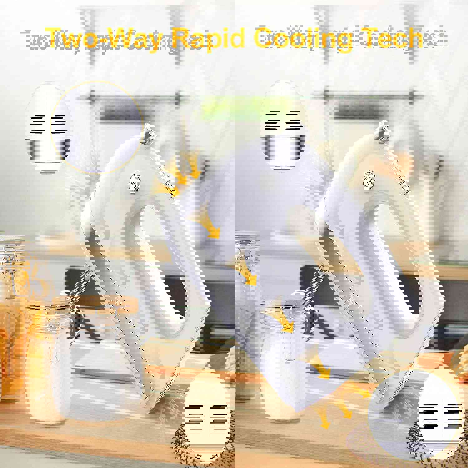 LILPARTNER 400W Ultra Power Hand Mixer with 5 Stainless Steel Accessories