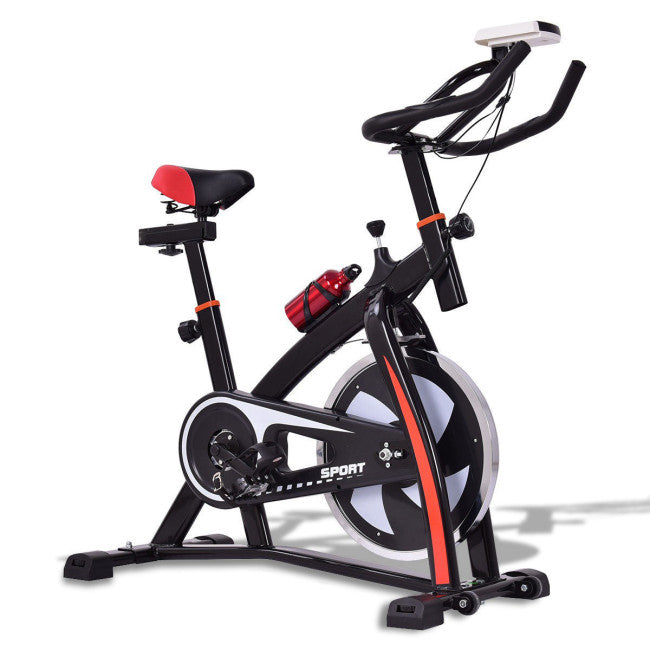 Adjustable Indoor Exercise Cycling Bike Trainer with Electronic Meter