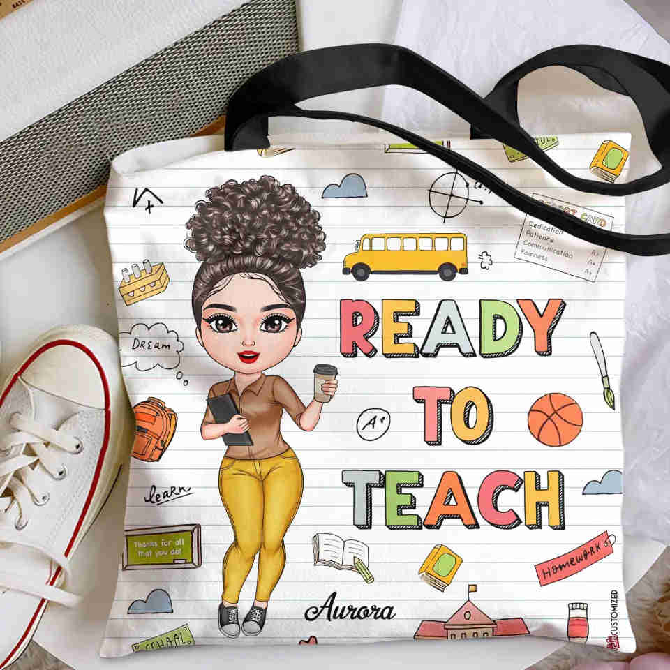 Personalized Custom Tote Bag - Unique Gift for Teachers and Birthdays