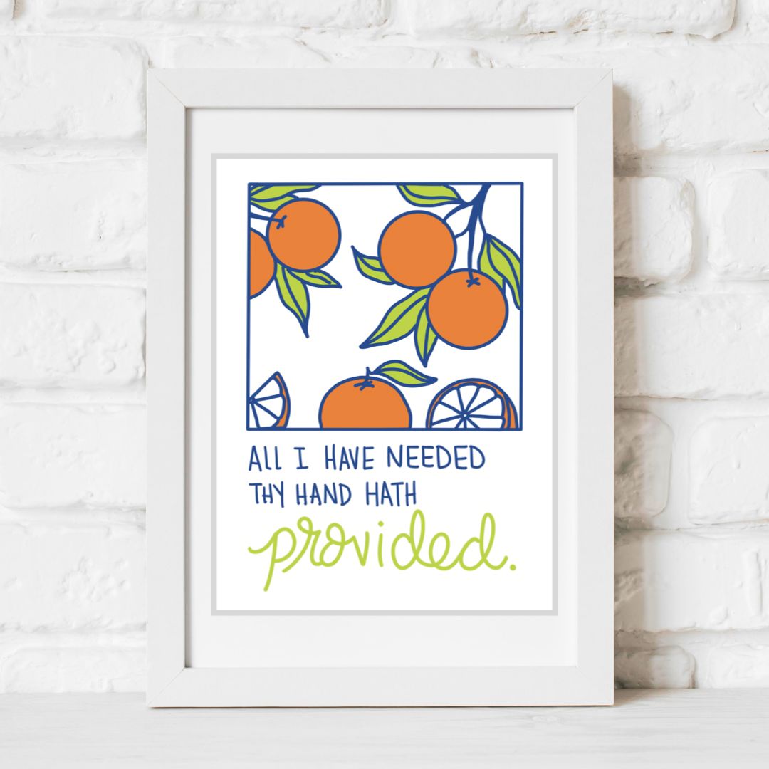 Digital Download Great Is Thy Faithfulness, Hymn Art Print