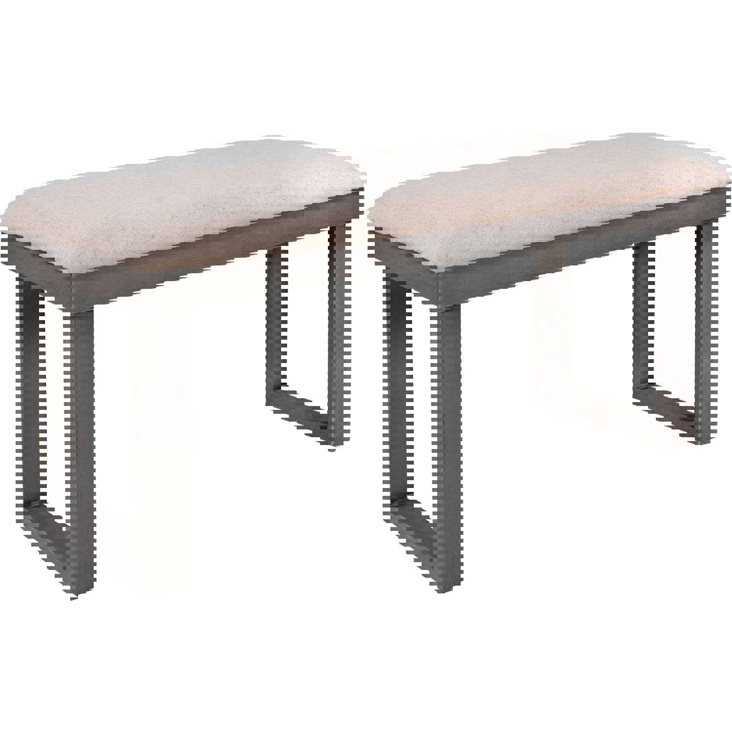 6-Pieces Solid Wood Dining Room Set with Rectangular Table, 4 Chairs, and Bench