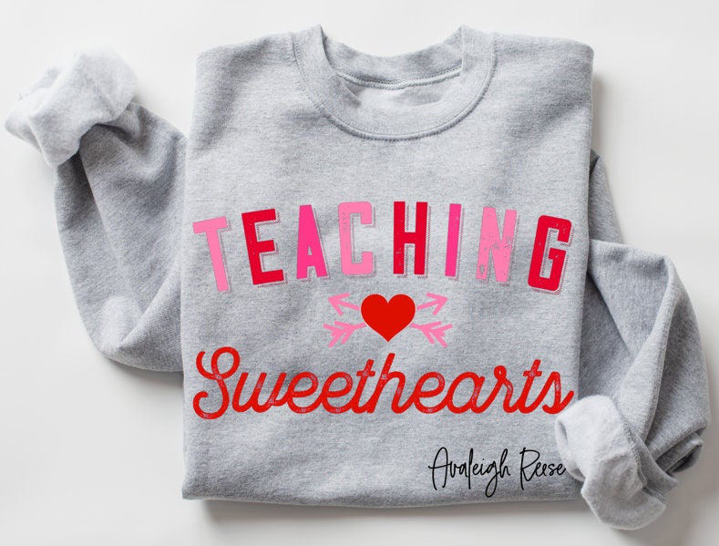 Valentine's Day Teacher Sweatshirt - Unisex Soft & Lightweight Tee