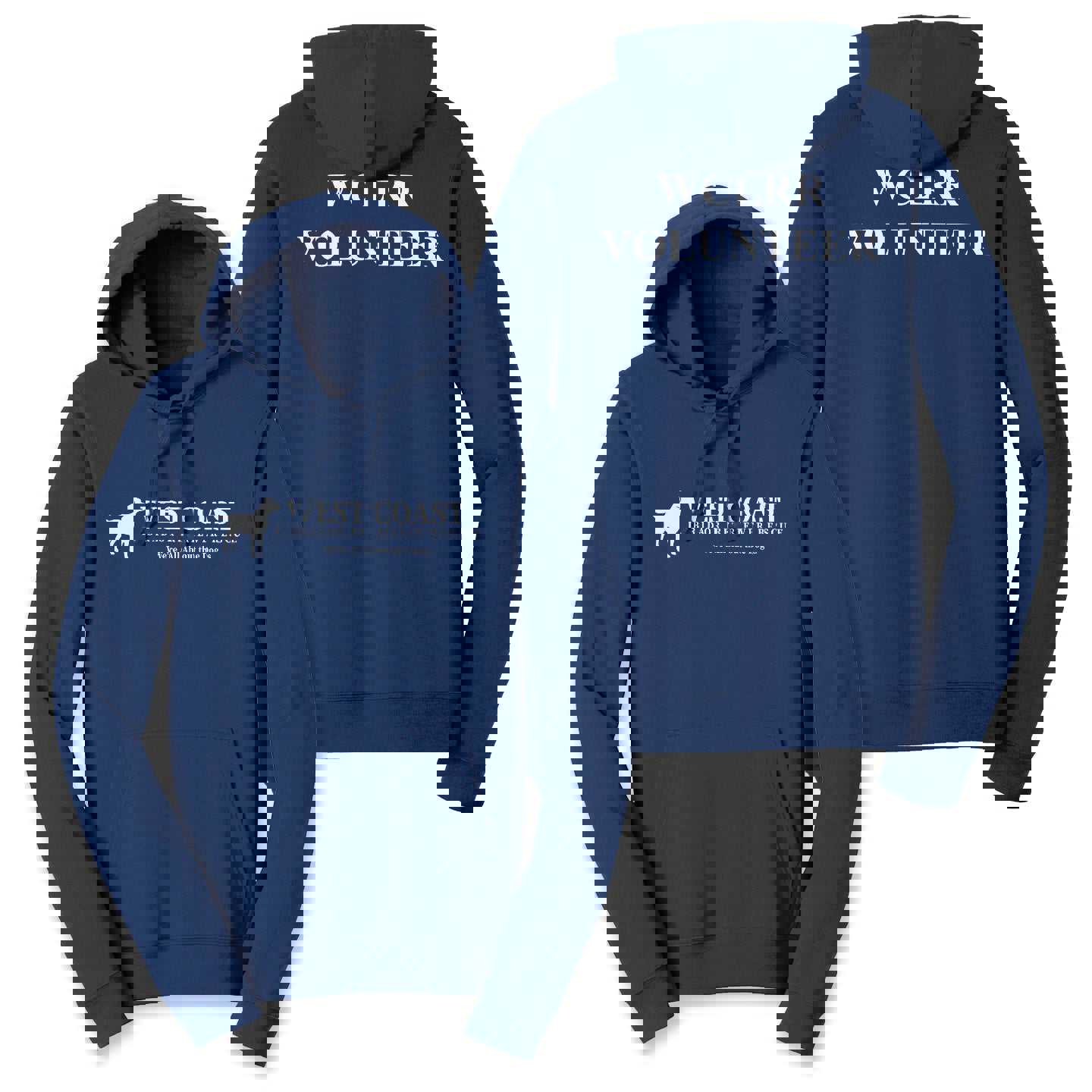 WCLRR Volunteer on Color - Adult Unisex Hoodie Sweatshirt