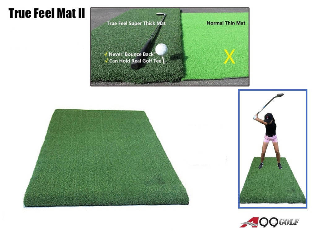 A99Golf True Feel Turf Synthetic Grass Driving Hitting Chipping Pitching Mat - Super Thick for Indoor & Outdoor Use