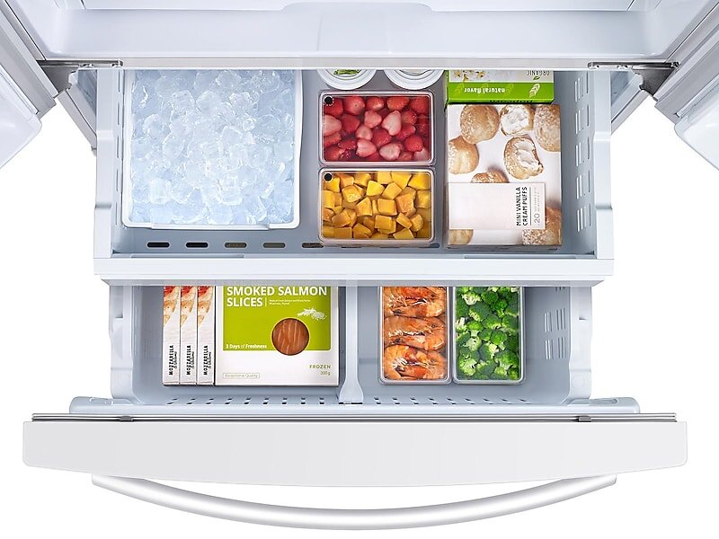 Samsung RF260BEAEWW 26 Cu. Ft. French Door Refrigerator With Filtered Ice Maker In White