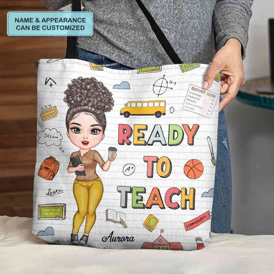 Personalized Custom Tote Bag - Unique Gift for Teachers and Birthdays
