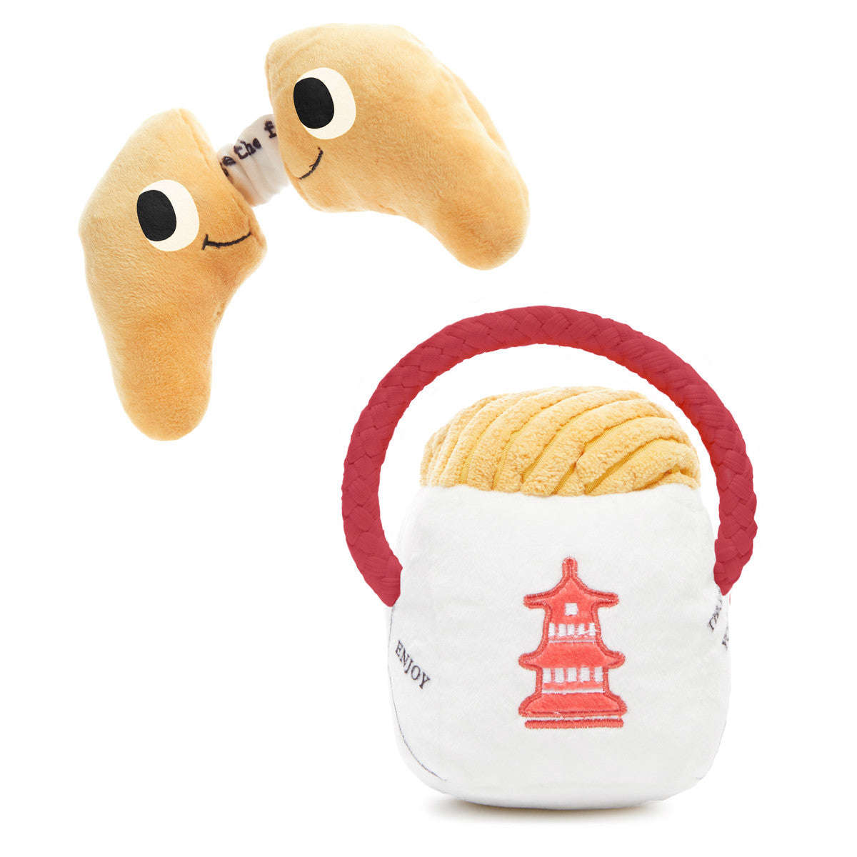 BARK Chew Mein & Fortune Cookie Dog Toy - Interactive Fun for Dogs