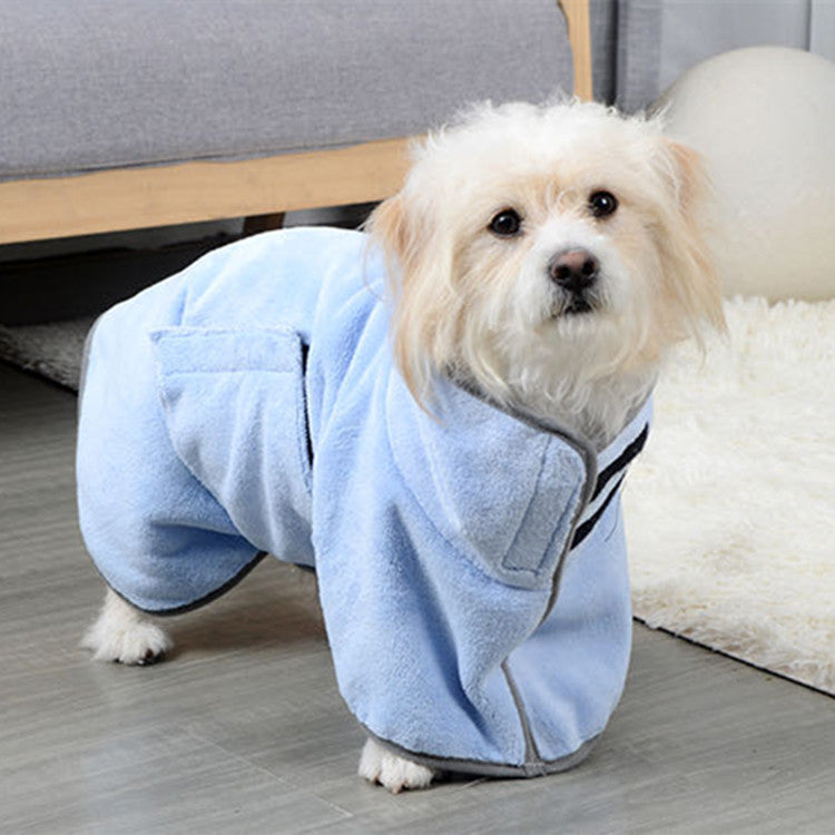 Quick-drying Pet Absorbent Towel Dog Bathrobe for Dogs & Cats