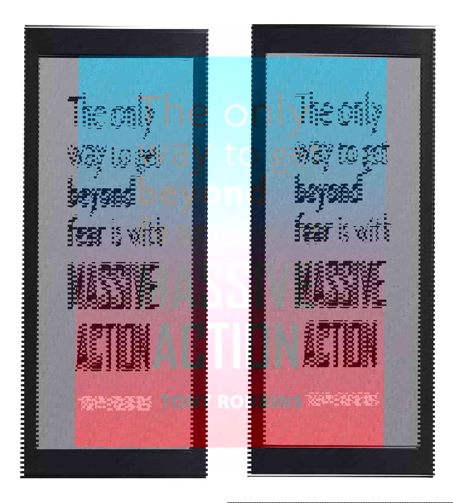 Tony Robbins Quotes Wall Art - Motivational Print for Home, Office, School, Gym
