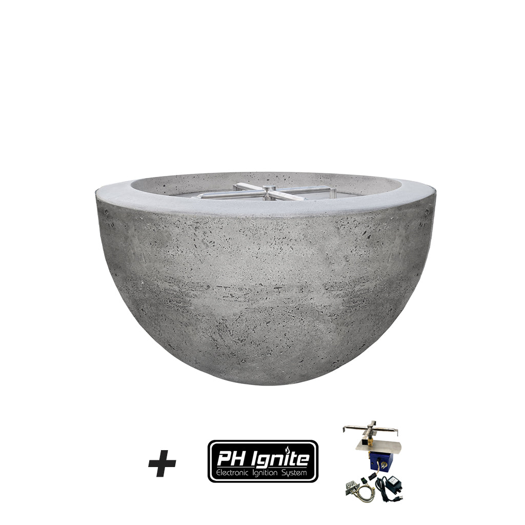 Moderno 3 Fire Bowl - Outdoor Gas Fire Pit with Lava Rocks