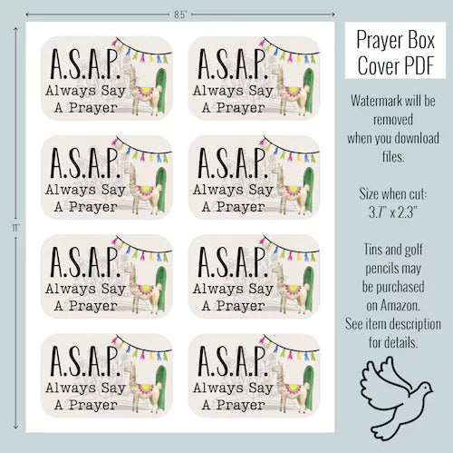 DIY Llama Prayer Box - Printable Spiritual Craft for Faith Expression