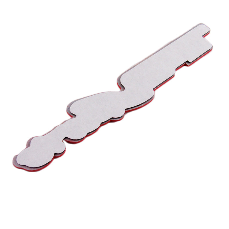 Toyota TRD Sports 3D Red Aluminum Emblem Decal x2 (18CM)