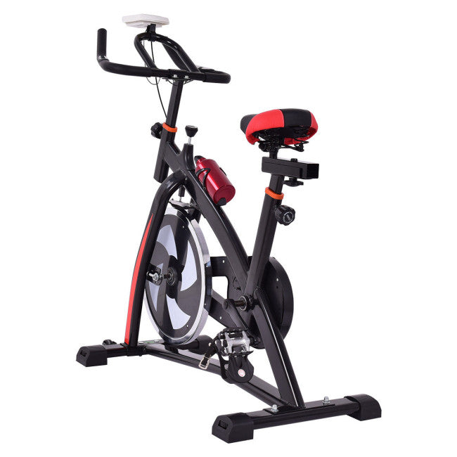 Adjustable Indoor Exercise Cycling Bike Trainer with Electronic Meter