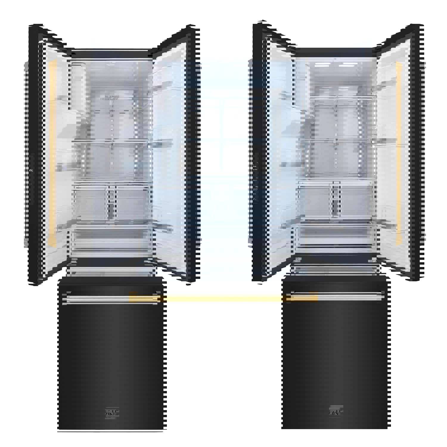 ZLINE Autograph Edition 36-Inch French Door Refrigerator with Dual Ice Maker