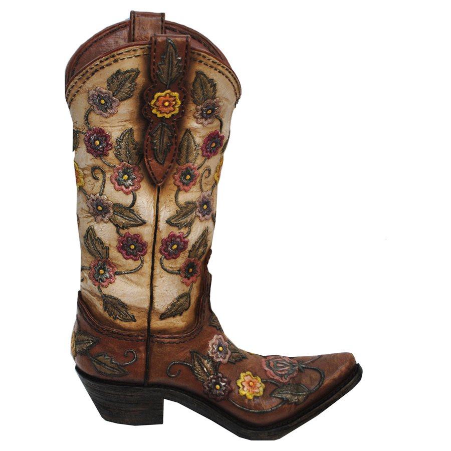 Cowboy Boot Vase for Western Style Decor