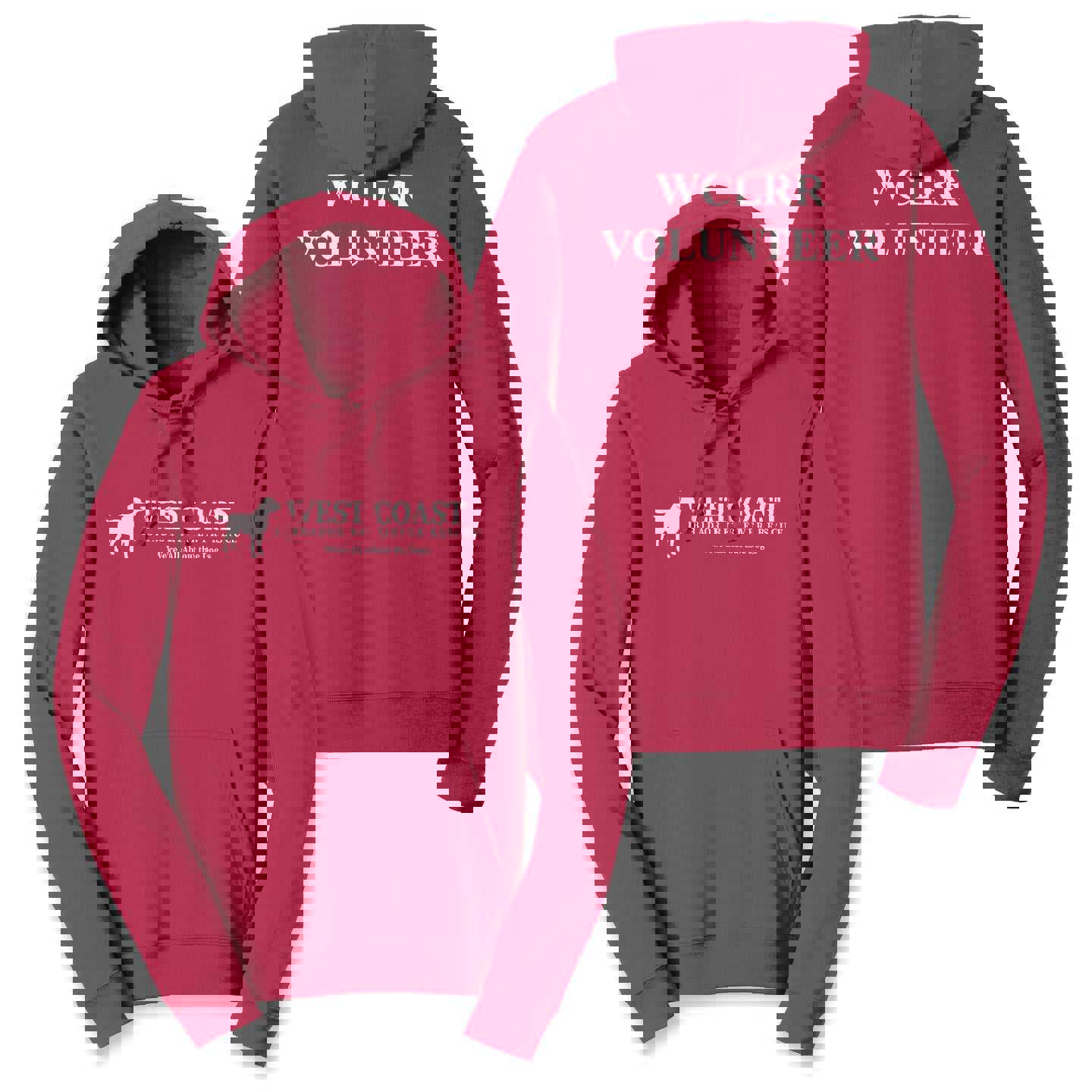 WCLRR Volunteer on Color - Adult Unisex Hoodie Sweatshirt