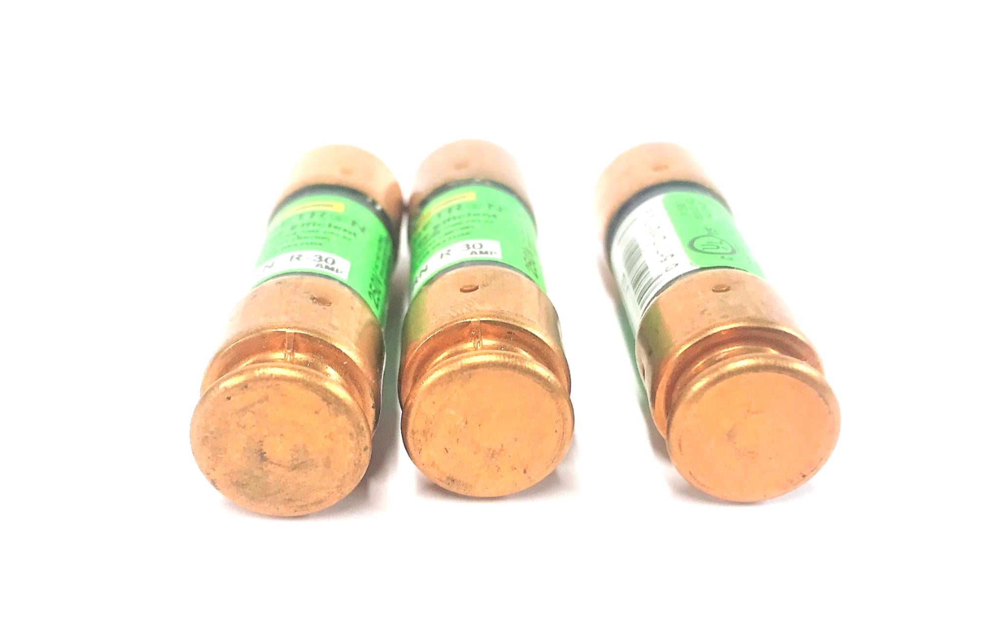 Bussmann Fusetron Energy Efficient Fuse FRN-R-30 [Lot of 3] NOS