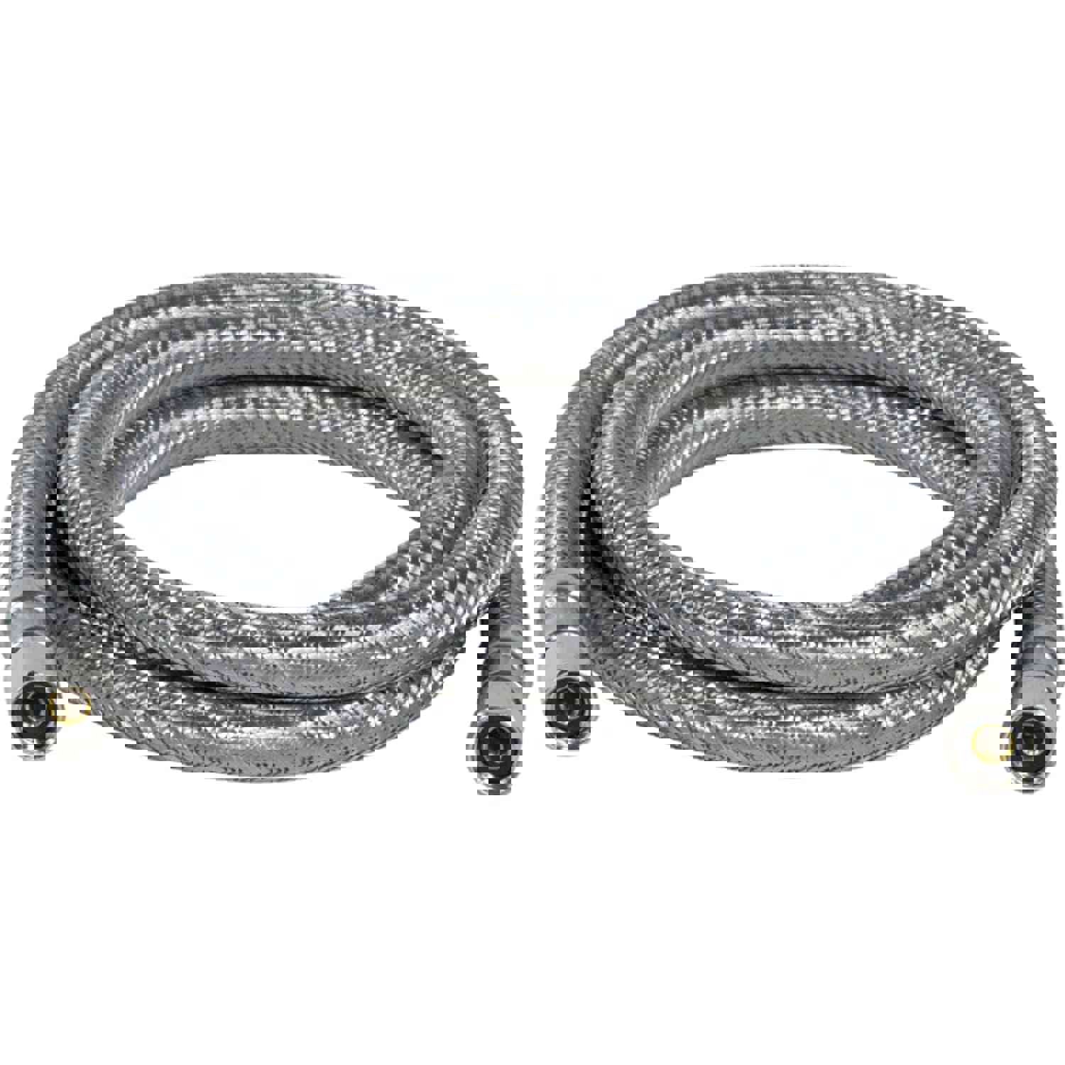 Braided Stainless Steel Ice Maker Connector, 4ft - Flexible & Durable
