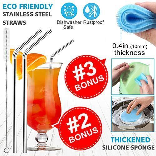 Reusable Sandwich Bags 6-Pack, Leakproof Lunch Storage Bags for Food, Snacks, and Travel