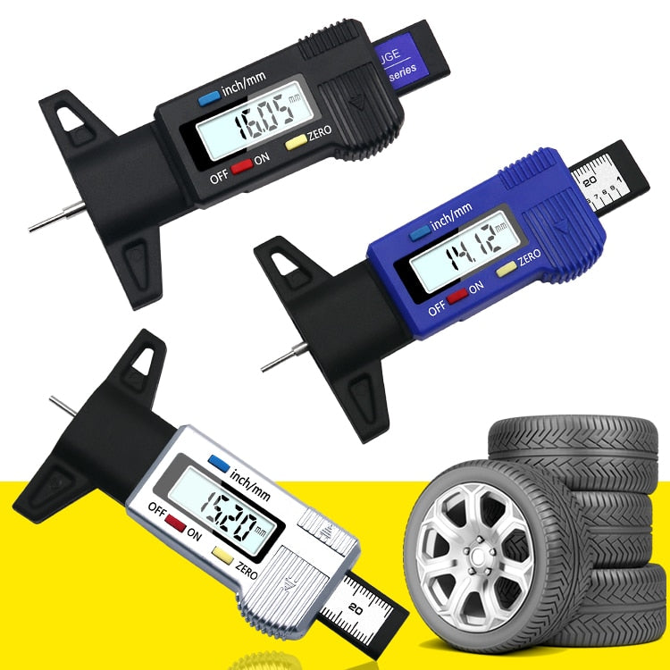 Digital Tire Tread Depth Gauge with LCD Display