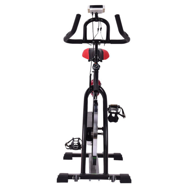 Adjustable Indoor Exercise Cycling Bike Trainer with Electronic Meter
