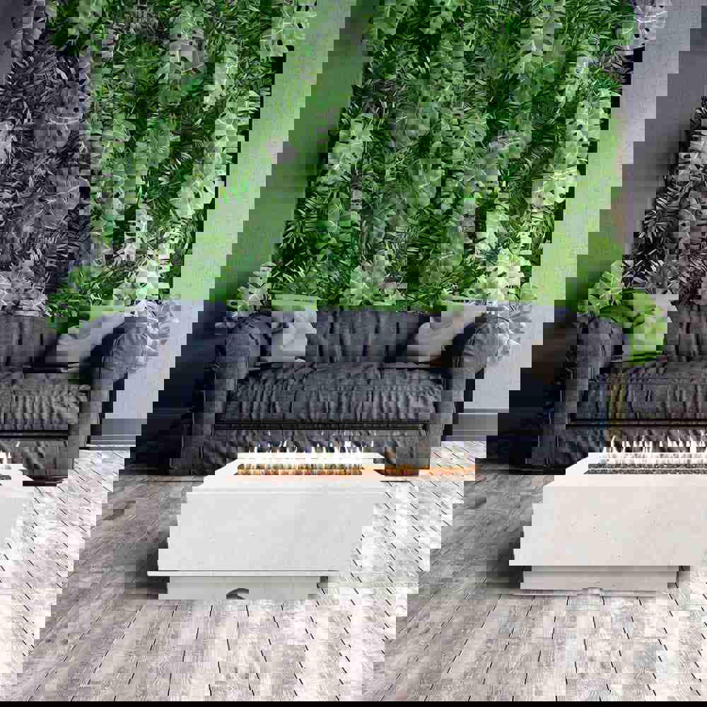 Top Fires Del Mar Rectangular GFRC Direct Spark Gas Fire Pit Table