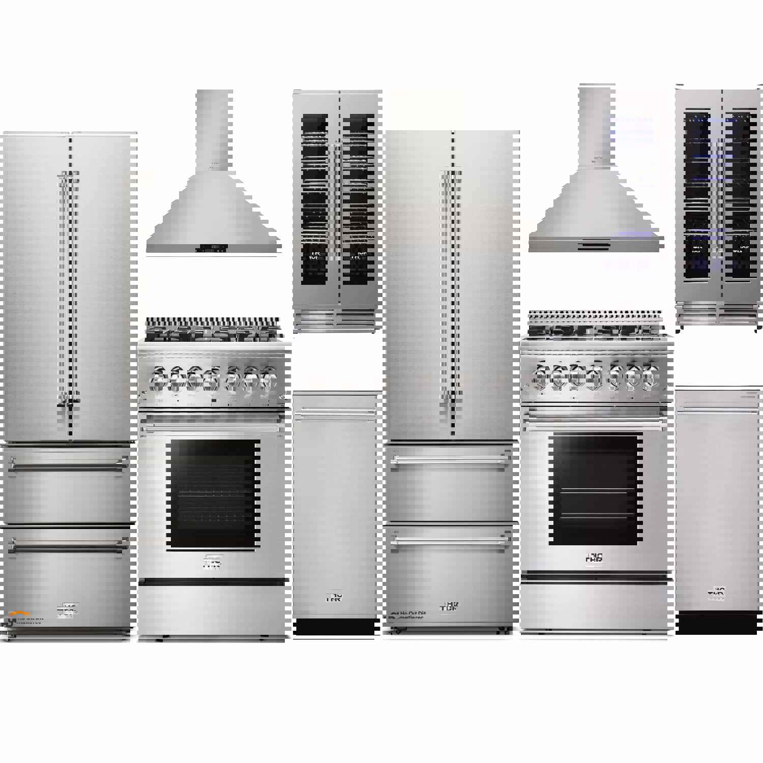 Thor Kitchen 5-Piece Pro Appliance Package - Stainless Steel Combo