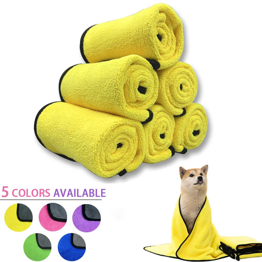 Quick-dry Pet Towel for Dogs and Cats - Soft, Absorbent Bath Towel