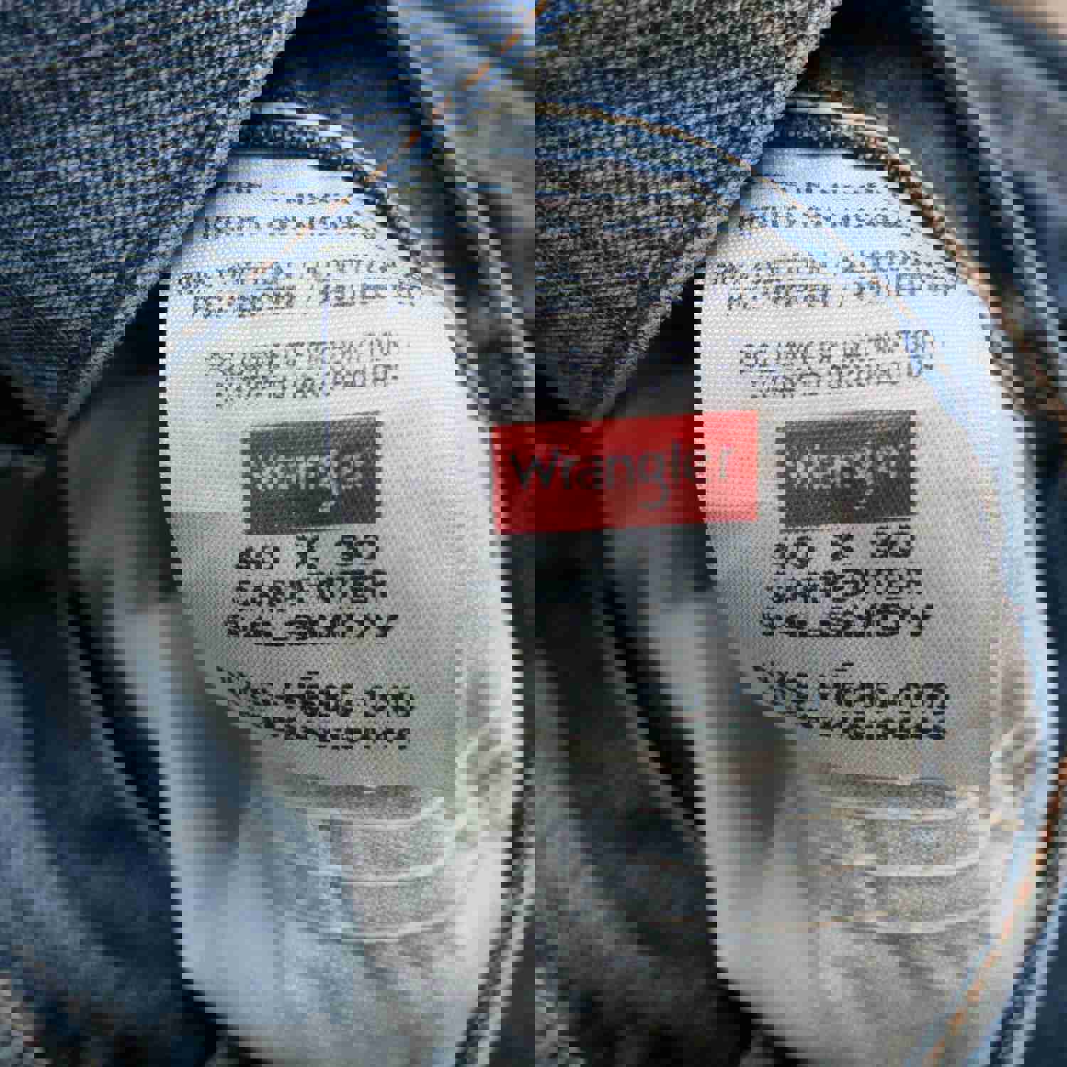 Wrangler Mens Blue Denim Wide Leg Jeans W40XL30 - Lightweight & High Rise