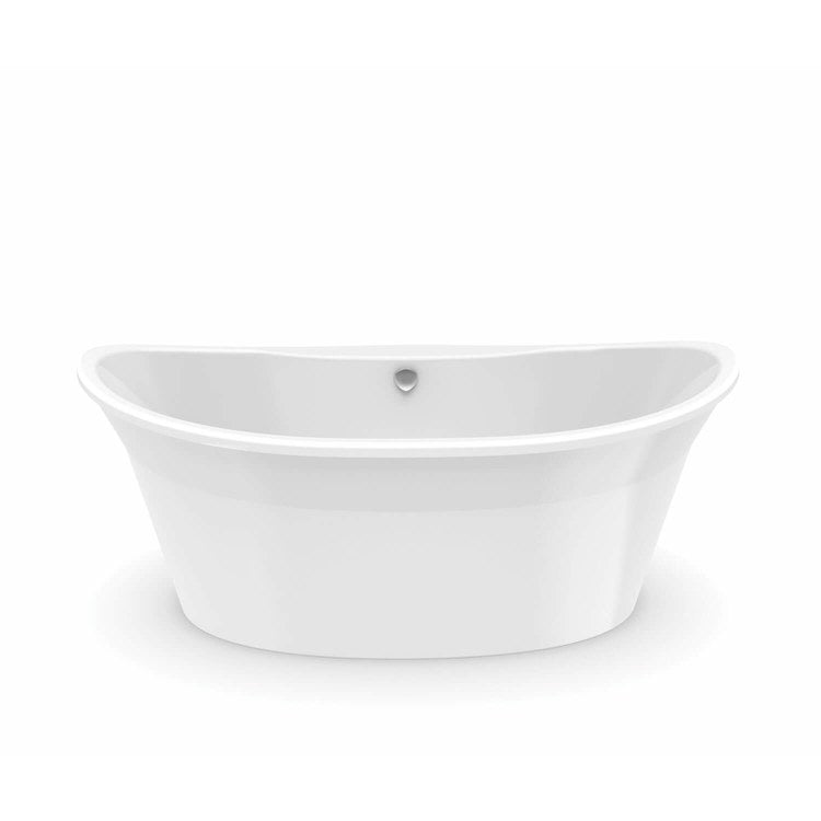 Freestanding Tub Orchestra 66 x 36 x 26-5/8 Inch 2 Piece Center Drain White Oval