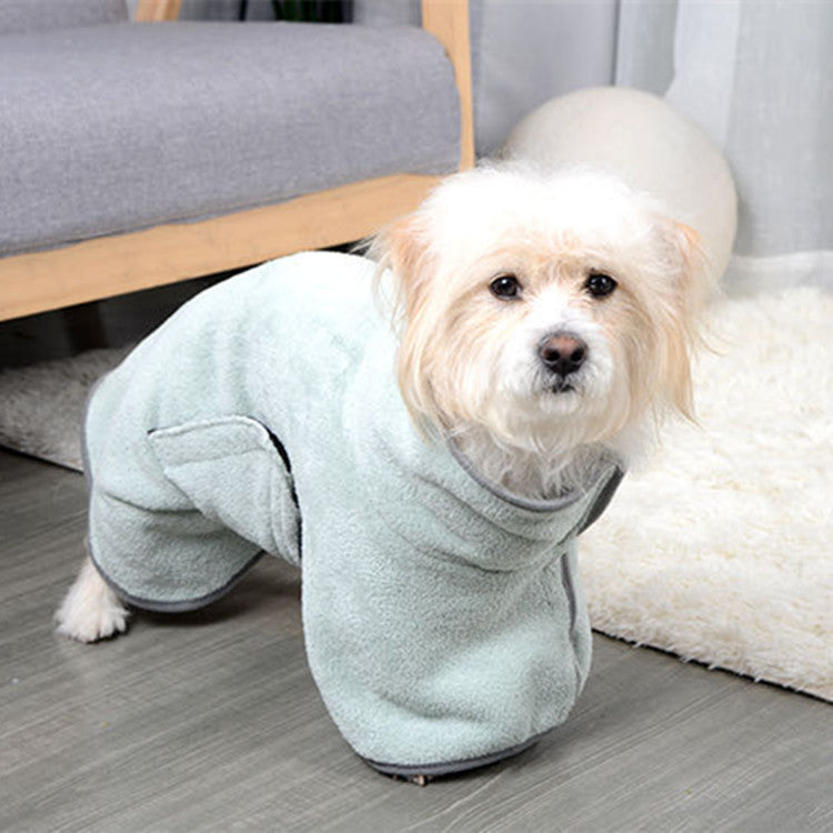 Quick-drying Pet Absorbent Towel Dog Bathrobe for Dogs & Cats