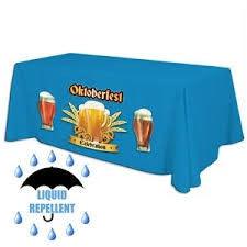 8 Custom Printed Liquid Repellent Table Throw - Front Panel Print