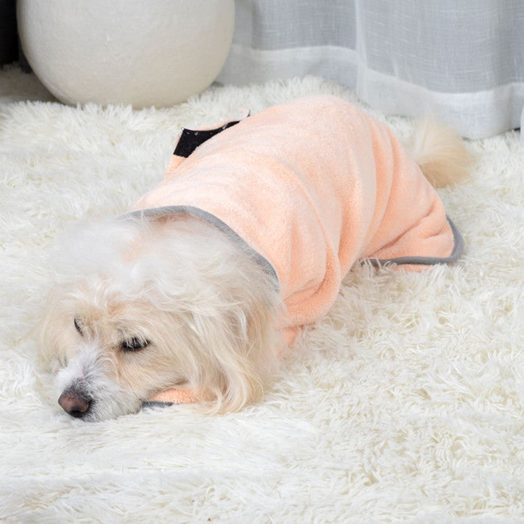 Quick-drying Pet Absorbent Towel Dog Bathrobe for Dogs & Cats