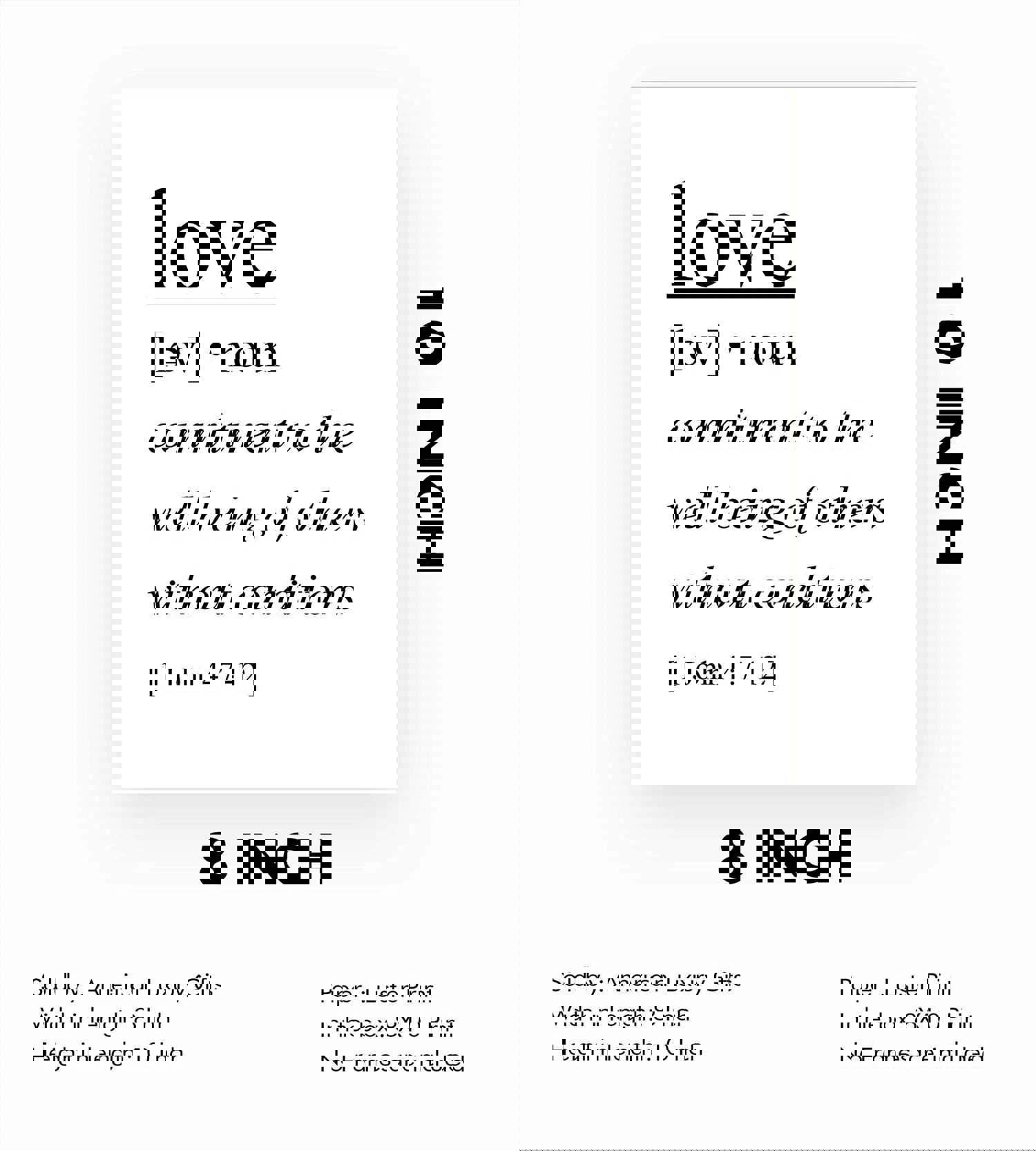 Love-Commitment to the Well Being of Others - Bible Verse Wall Art Sign - 8 x 10 Scripture Poster Print - Ready to Frame