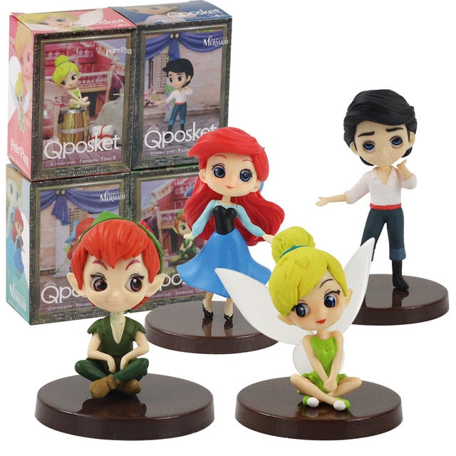 3pcs/set Q Posket Action Figure Snow White Mermaid Rapunzel Jessie Boa Hancock PVC Model Toys Anime Princess Dolls Gift for Kids