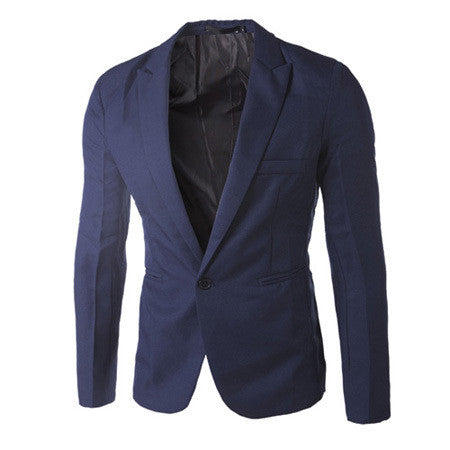 New Arrival Men's Slim Fit Casual Blazer - Red & Navy Blue