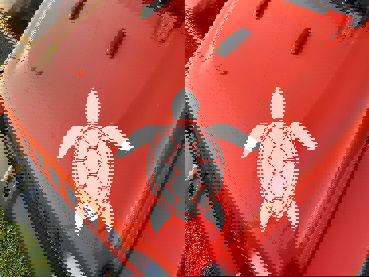 Sea Turtle Hood Decal for Jeep - High-Quality Vinyl Sticker in 8 Colors