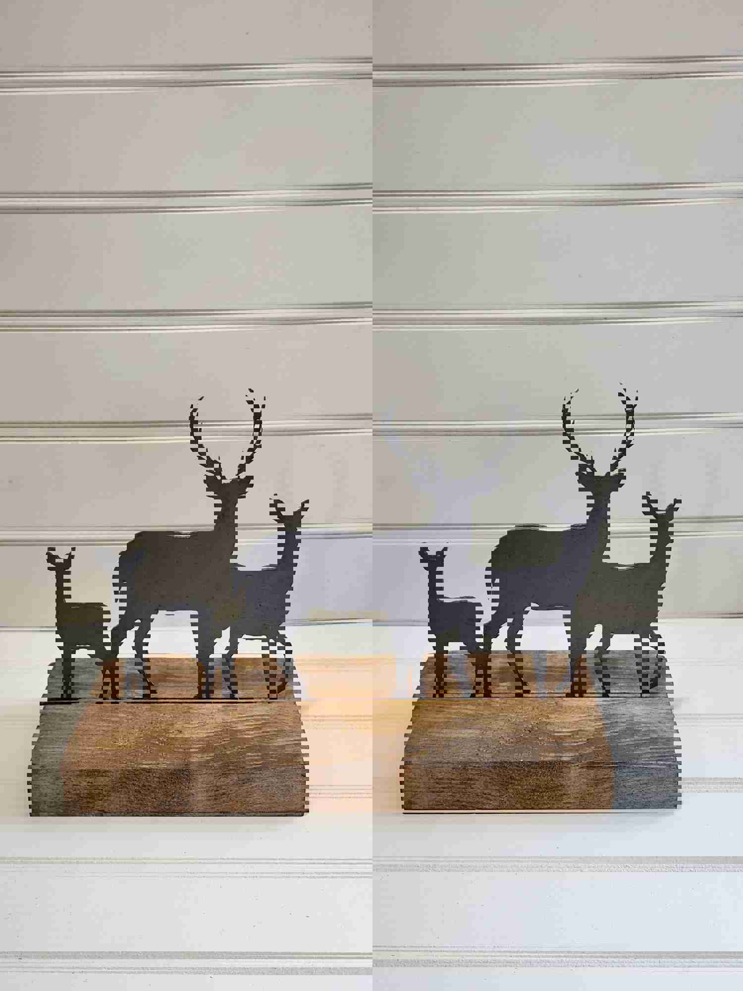 Metal Deer Family - Man Cave Decor & Fathers Day Gift