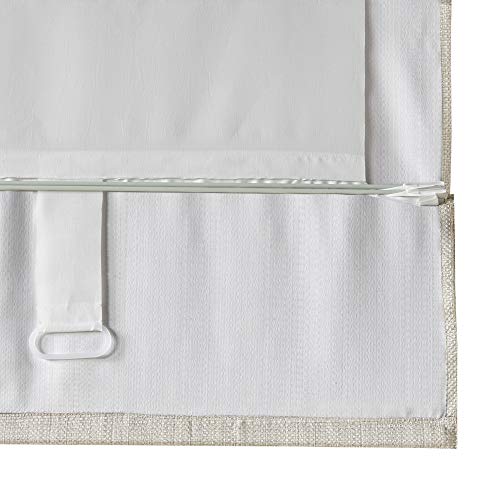 Madison Park Galen Cordless Roman Shades - Room Darkening, Energy Efficient Window Treatment