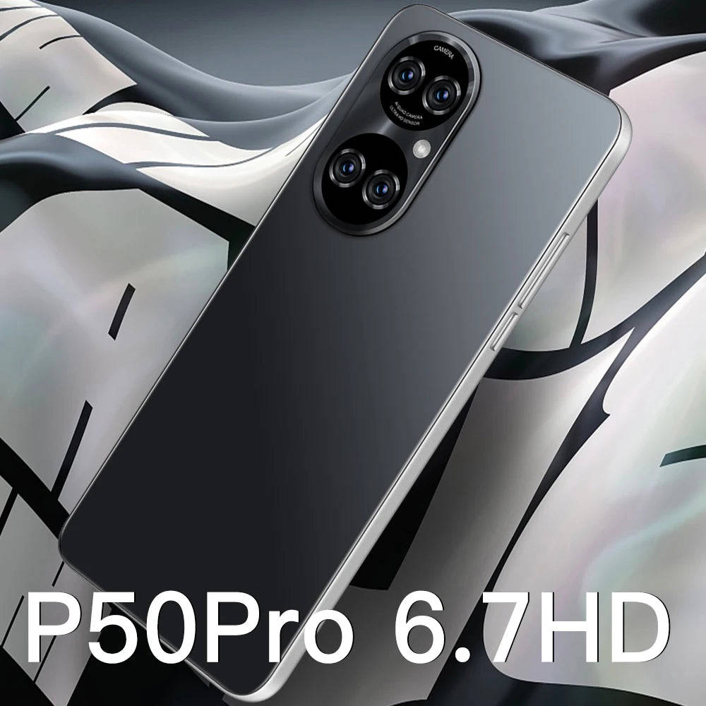 Android Smartphones 16GB+512GB 5G Cellphones with 6800mAh Large Battery