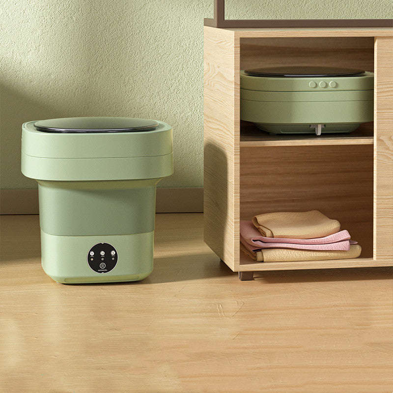 Mini Foldable Washing Machine for Socks and Underwear with Spinning Dry Function