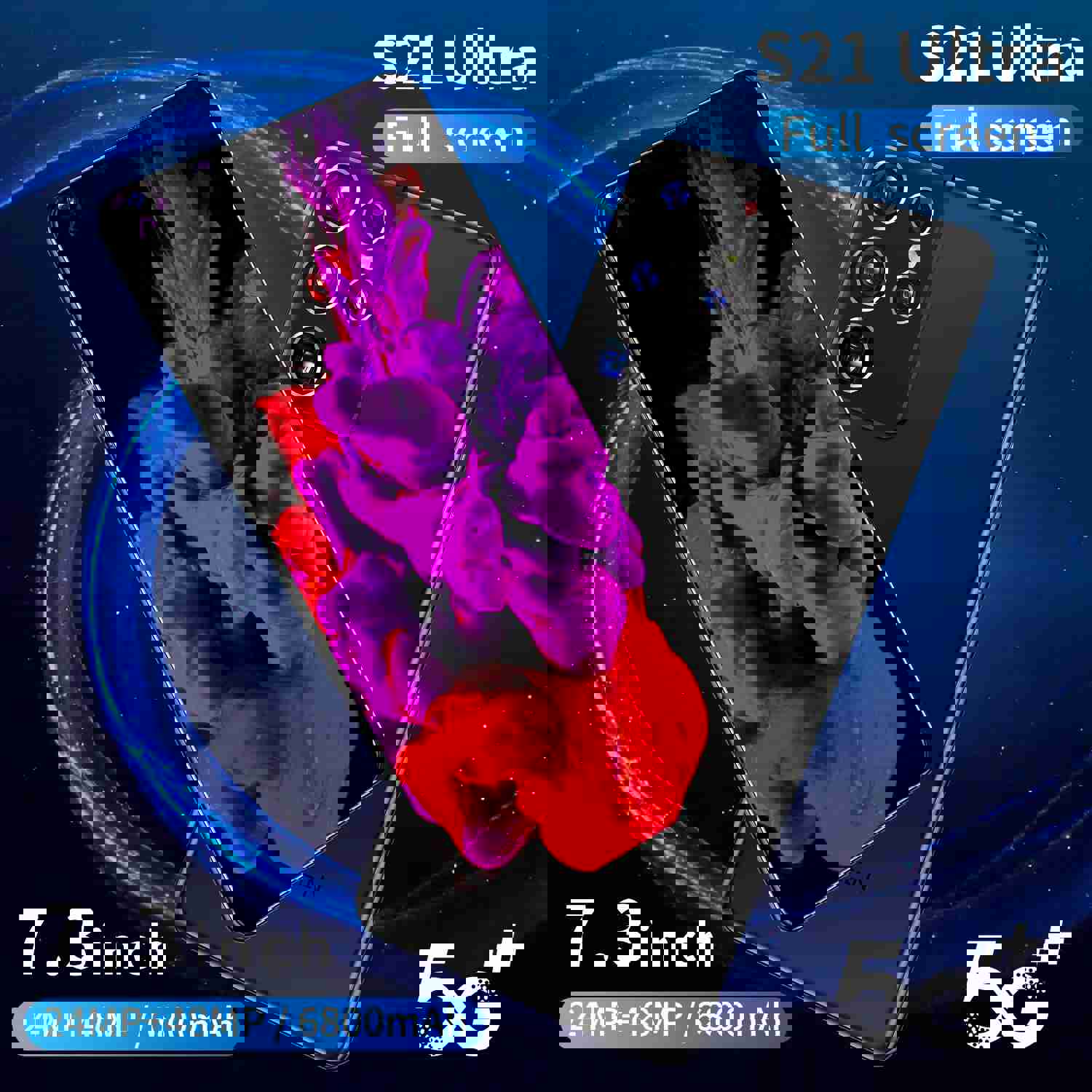 Hot Selling Android Smartphone 16GB+512GB 5G with 6800mAh Battery