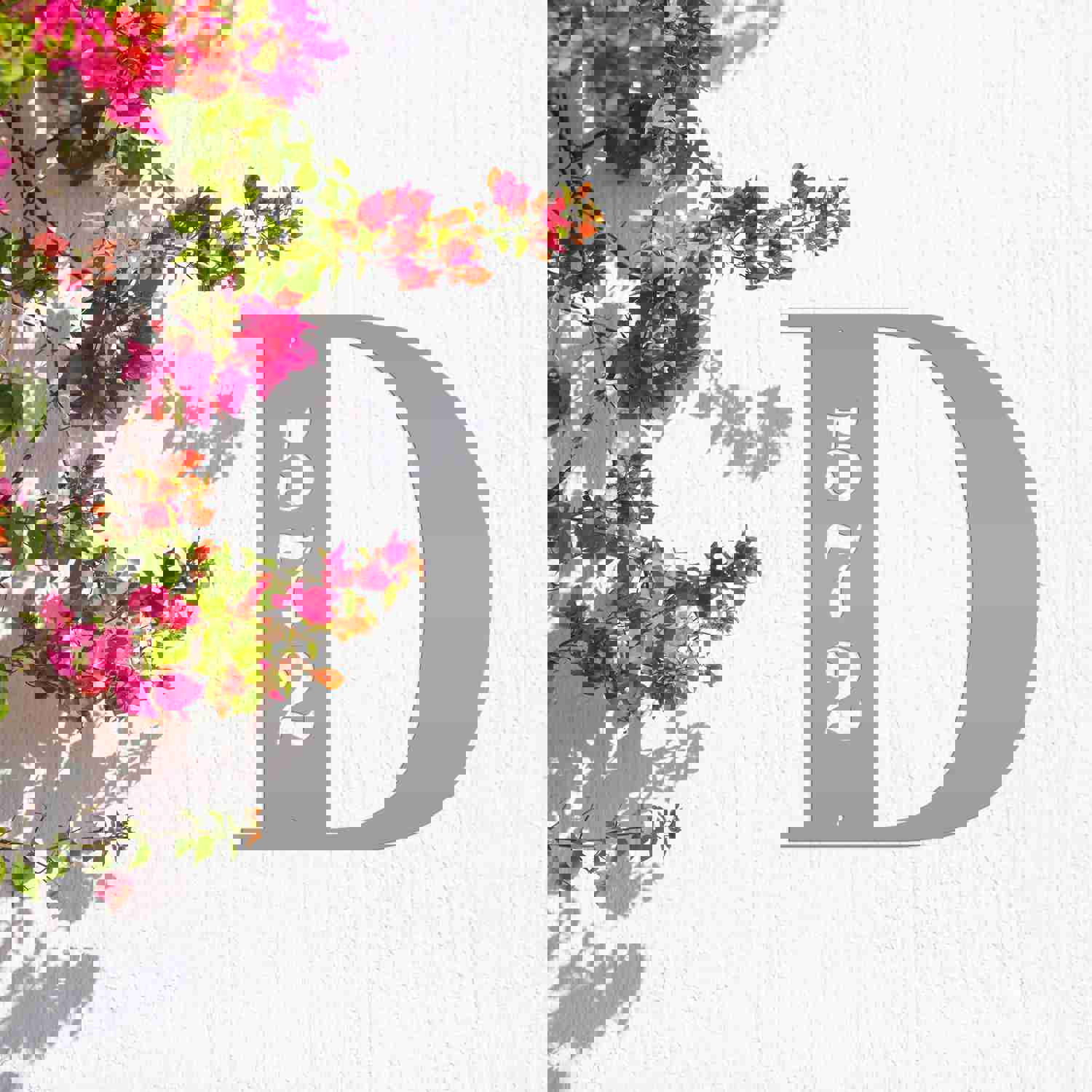 Personalized Monogram House Number Metal Sign - Custom Address Sign for Home, Wedding & Housewarming Gift