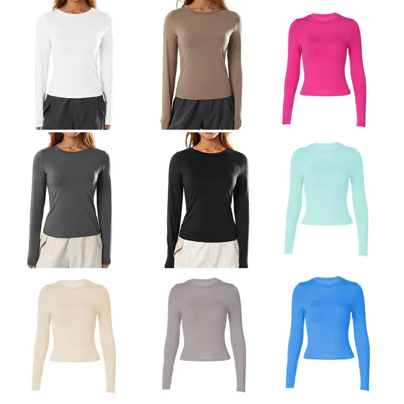 Nukty Y2K Vintage Long Sleeve T-shirt for Women - Crop Top Streetwear