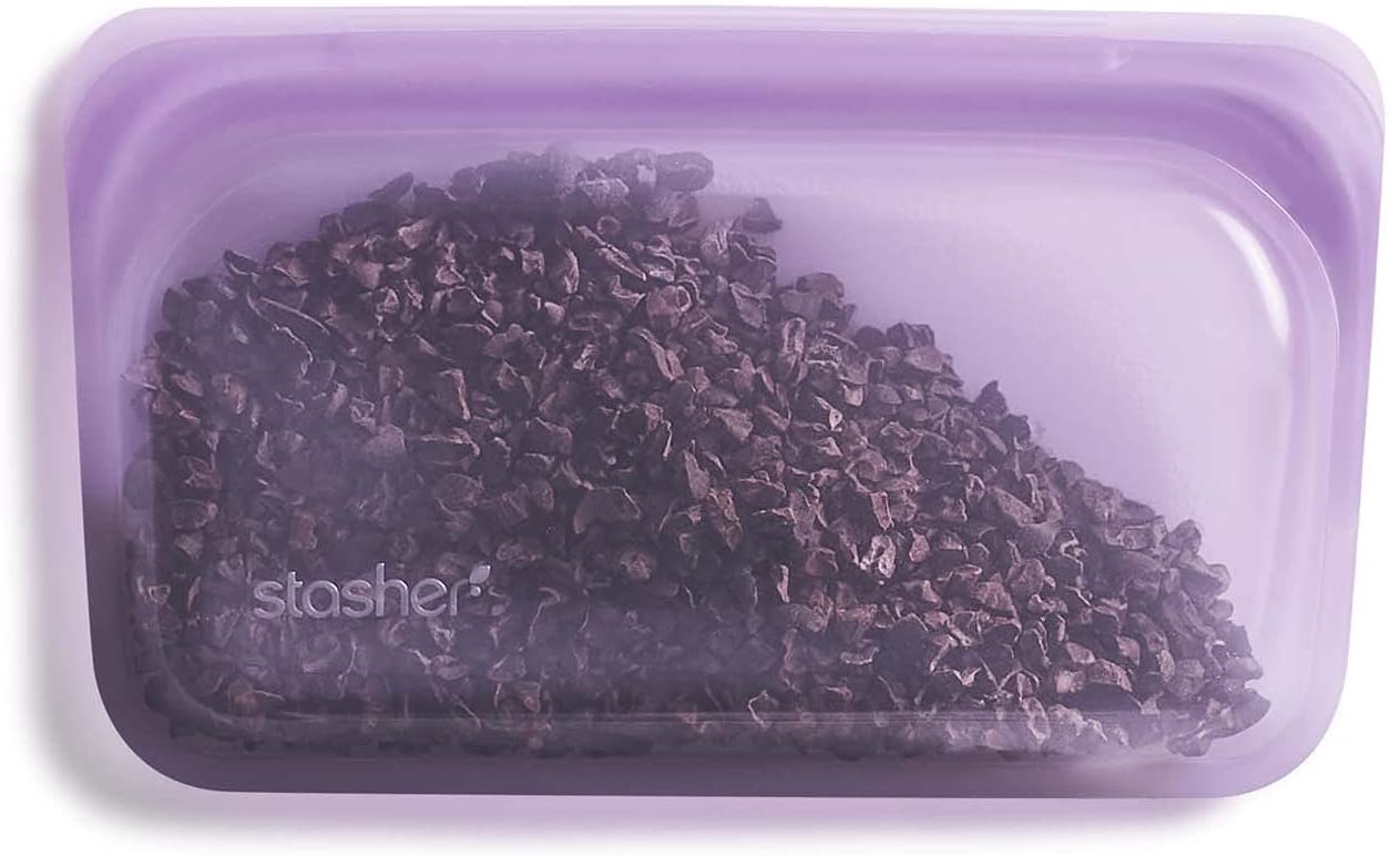 DE Platinum Silicone Food Grade Reusable Storage Bag, 4-Pack Large (Mojave) - Eco-Friendly, Leakproof, Dishwasher-Safe