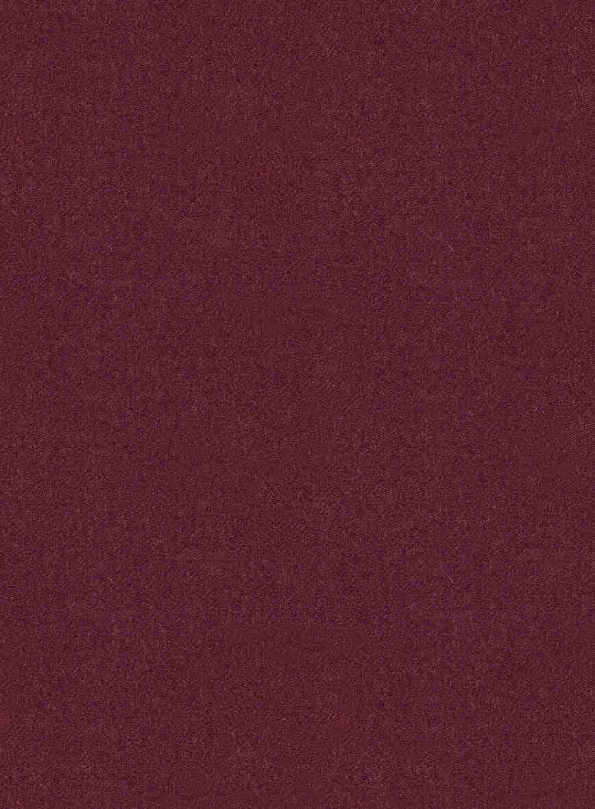 Italian Turna Wine Flannel Suit