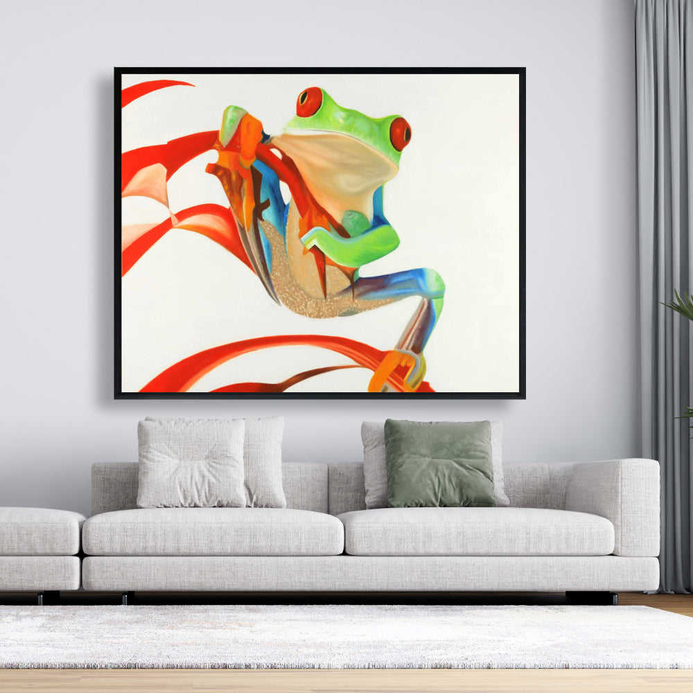 Red-Eyed Frog Fine Art Gallery Wrapped Canvas 24x36